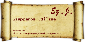 Szappanos József névjegykártya